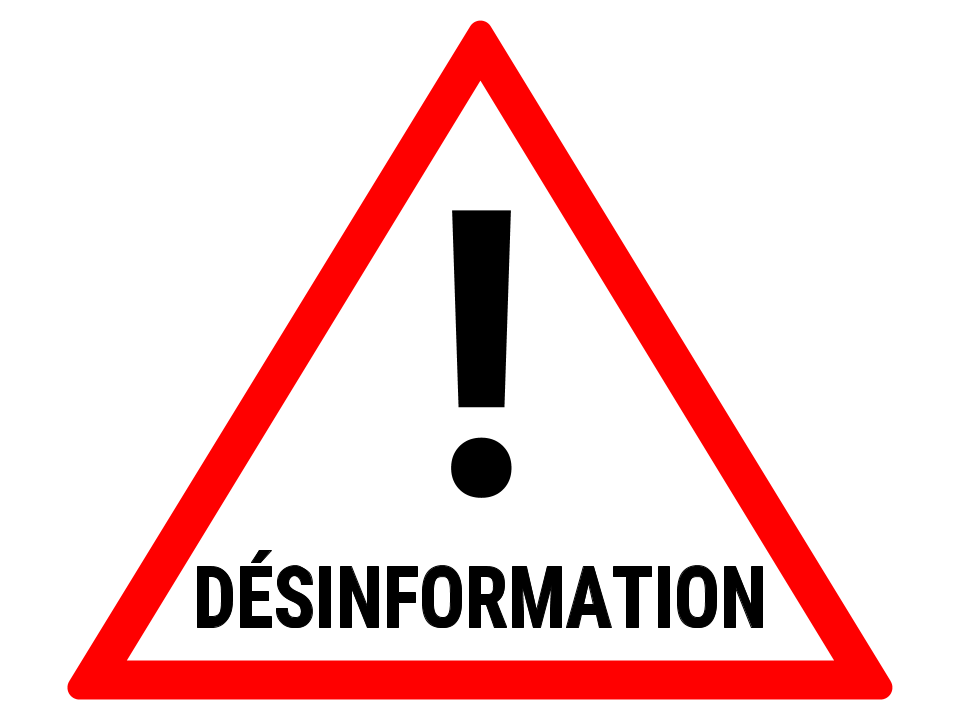 Vérifier la désinformation et ne laisser pas le mensonge se propager sur la toile ! Une image à utiliser avec modération et à bon escient