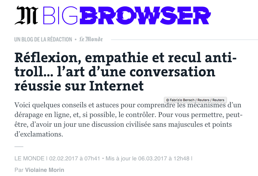 Les 7 règles d'une conversation réussie sur Internet